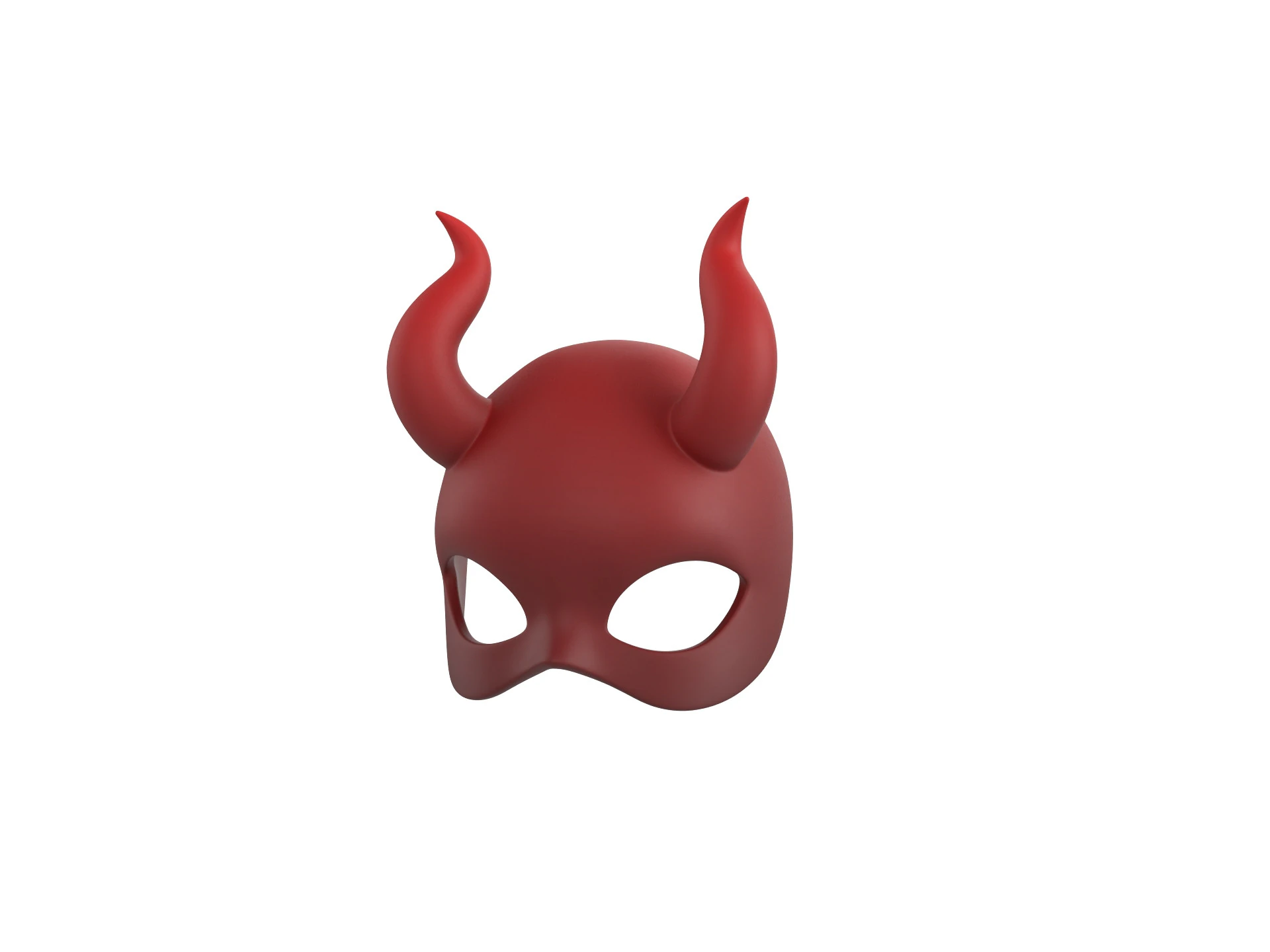 Prop203 Devil Mask 3D Model .c4d .max .obj .3ds .fbx .stl .blend 