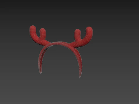 Prop204 Deer Headband 3D Model