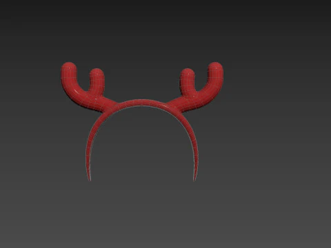 Prop204 Deer Headband 3D Model