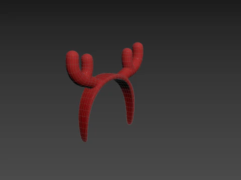 Prop204 Deer Headband 3D Model