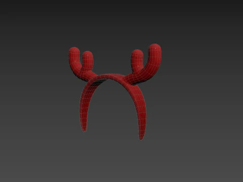 Prop204 Deer Headband 3D Model