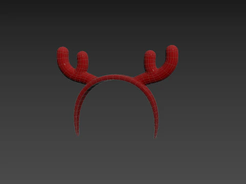 Prop204 Deer Headband 3D Model