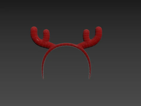 Prop204 Deer Headband 3D Model