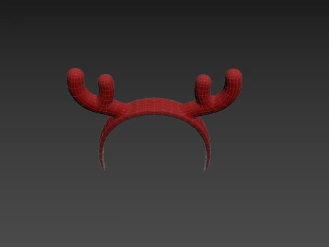 Prop204 Deer Headband 3D Model