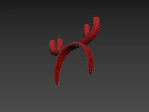 Prop204 Deer Headband 3D Model