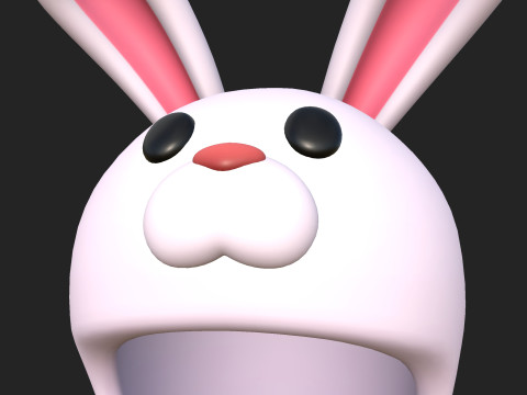 Prop205 Bunny Hat Model 3D