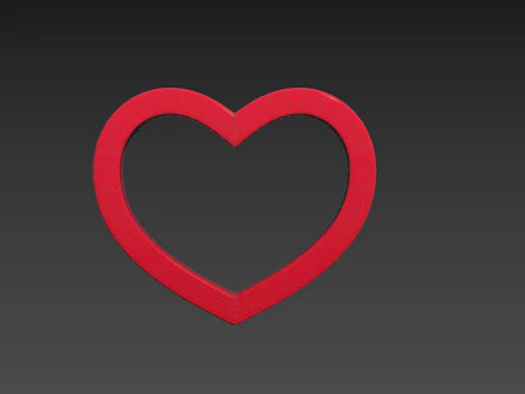 Symbol011 Heart 3D Model