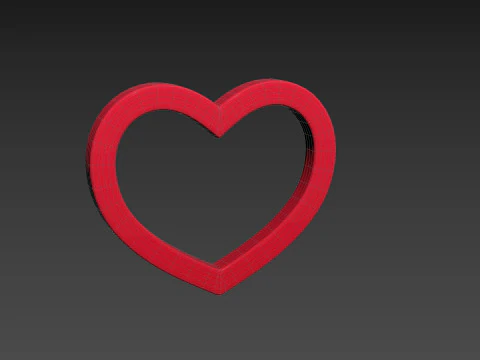 Symbol011 Heart 3D Model
