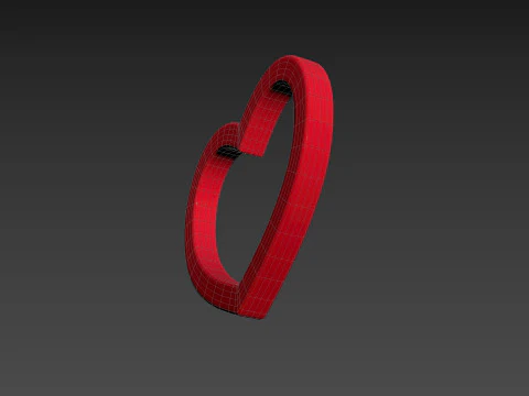 Symbol011 Heart 3D Model