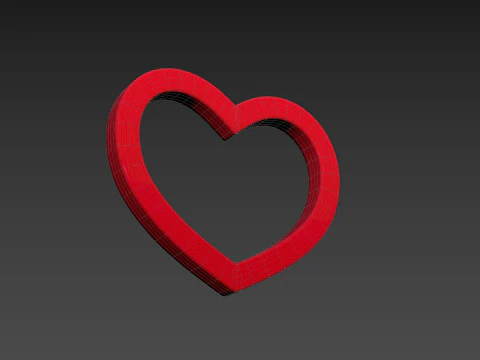 Symbol011 Heart 3D Model