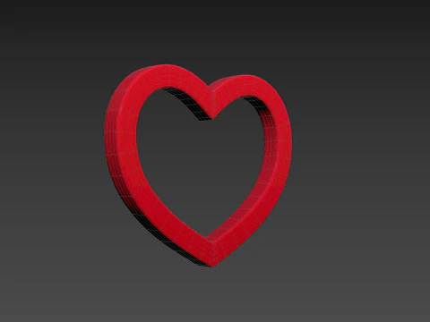 Symbol011 Heart 3D Model