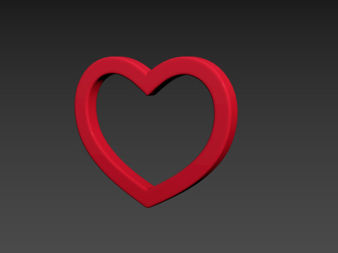Symbol011 Heart 3D Модель
