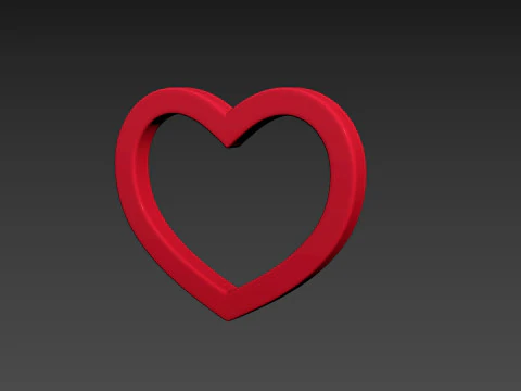 Symbol011 Heart 3D Model