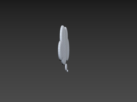 Symbol012 Think Bubble Modelo 3D