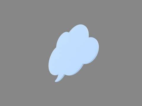 Symbol014 Speech Bubble 3D Модель