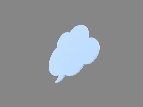 Symbol014 Speech Bubble 3D Model