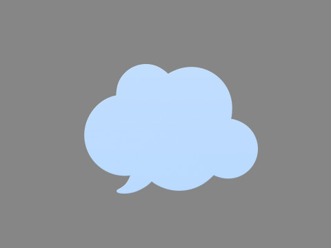 Symbol014 Speech Bubble 3D Модель