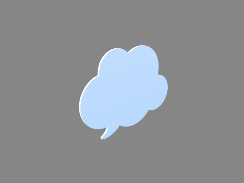 Symbol014 Speech Bubble 3D Model