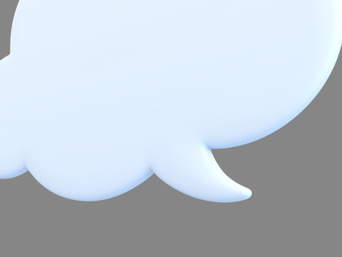 Symbol014 Speech Bubble 3D Модель