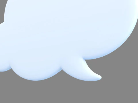 Symbol014 Speech Bubble 3D Model