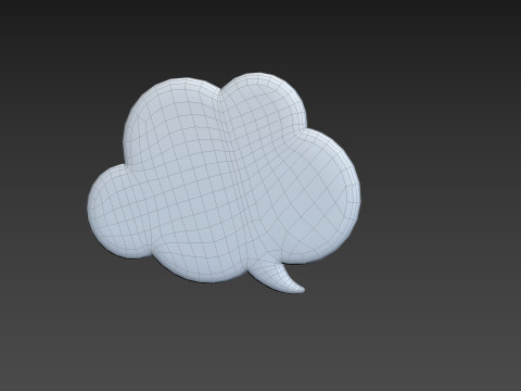 Symbol014 Speech Bubble 3D Модель