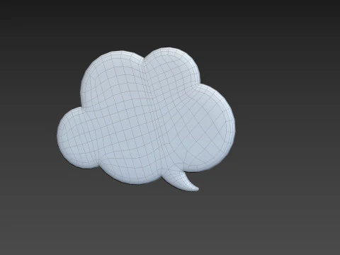 Symbol014 Speech Bubble 3D Model