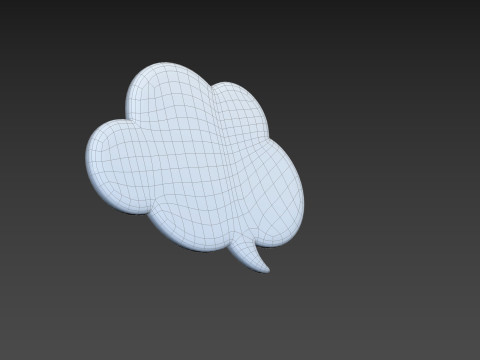Symbol014 Speech Bubble 3D Модель