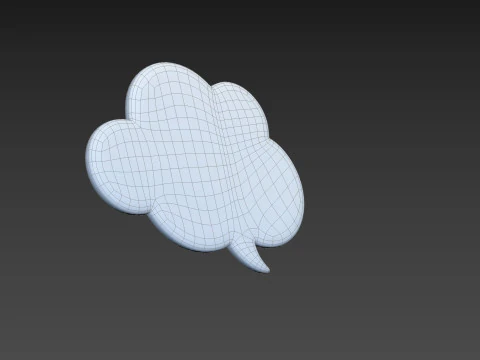 Symbol014 Speech Bubble 3D Model
