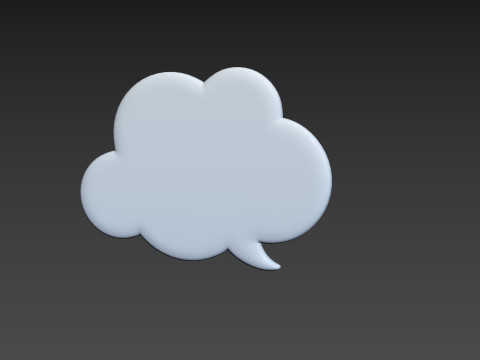 Symbol014 Speech Bubble 3D Модель