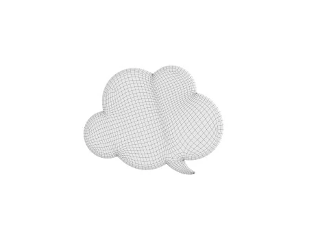 Symbol014 Speech Bubble 3D Model
