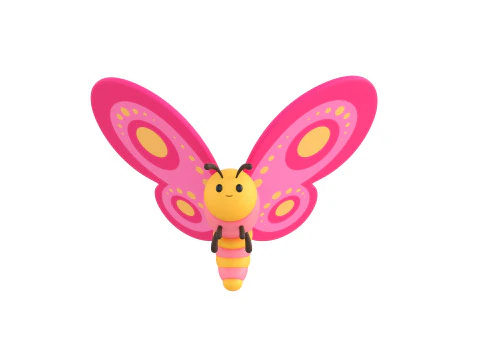 Character203 Butterfly 3D Model