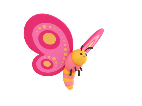 Character203 Butterfly 3D Model