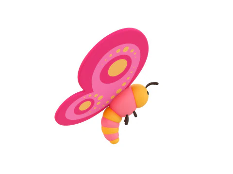 Character203 Butterfly 3D Model