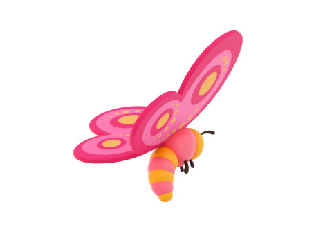 Character203 Butterfly Modelo 3D