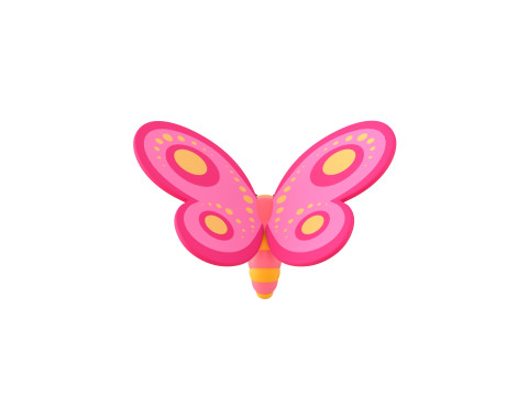 Character203 Butterfly Modelo 3D