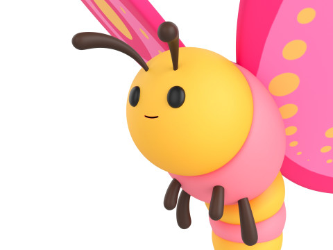 Character203 Butterfly Modelo 3D