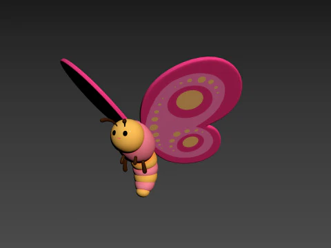 Character203 Butterfly 3D Model