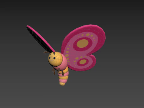Character203 Butterfly 3D Model