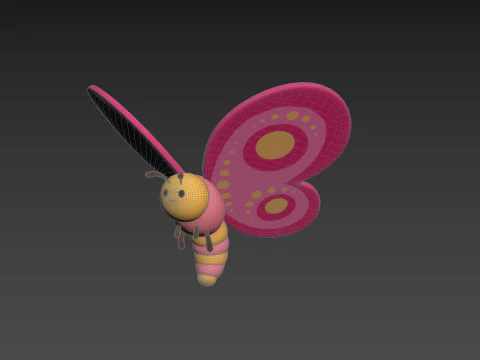 Character203 Butterfly 3D Model