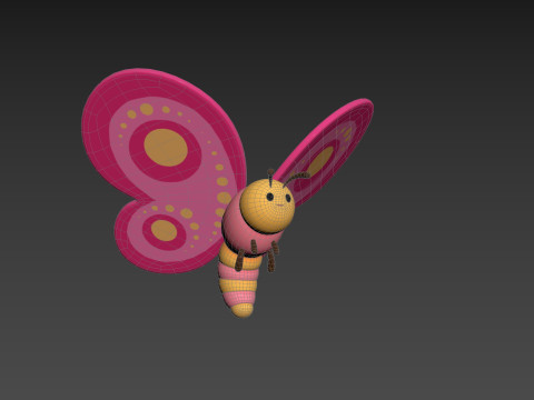 Character203 Butterfly Modelo 3D