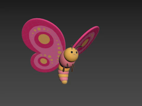 Character203 Butterfly 3D Model