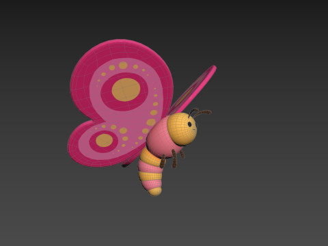 Character203 Butterfly Modelo 3D