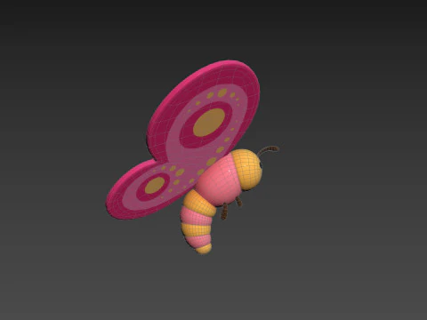 Character203 Butterfly 3D Model