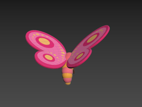 Character203 Butterfly Modelo 3D
