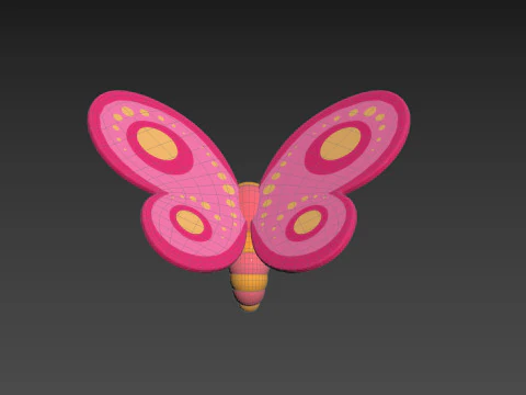 Character203 Butterfly 3D Model