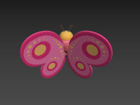 Character203 Butterfly 3D Model