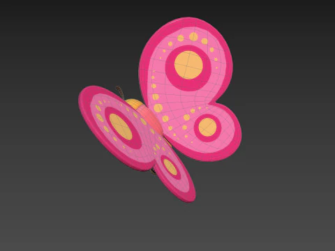 Character203 Butterfly 3D Model