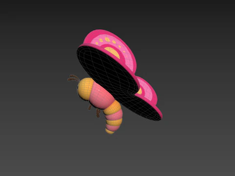 Character203 Butterfly 3D Model