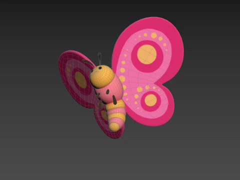 Character203 Butterfly 3D Model