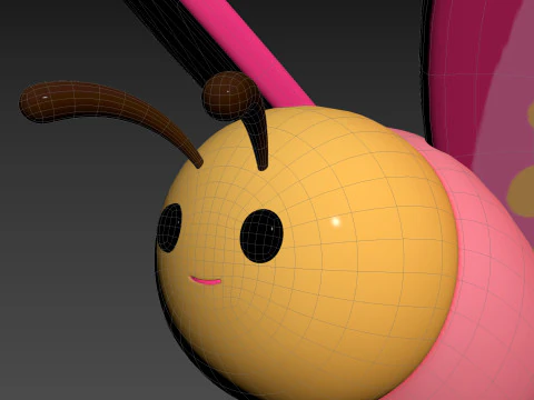 Character203 Butterfly 3D Model